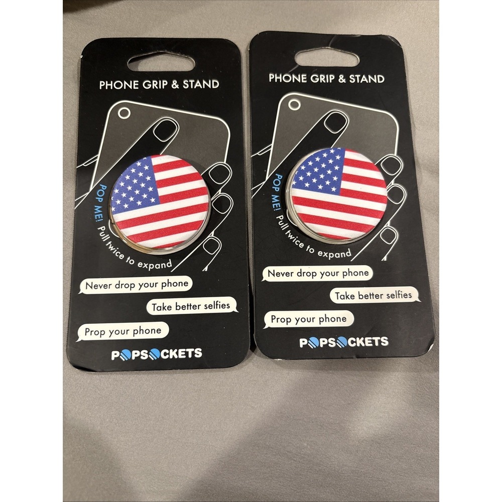 Lot Of 2 PopSocket Phone Grip & Stand Authentic Various Designs New In Box
